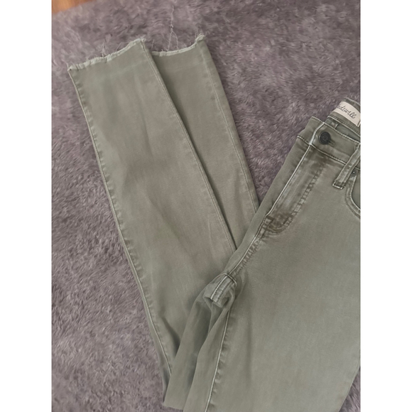 Madewell Skinny Jeans Women’s Size 26 Green High Rise Stretch Denim Pants Casual - Picture 4 of 8